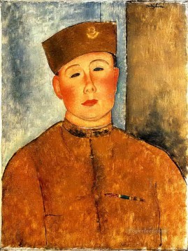 el zuavo 1918 Amedeo Modigliani Pinturas al óleo